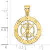 Gold Polished Compass Pendants