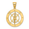 Gold Polished Compass Pendants