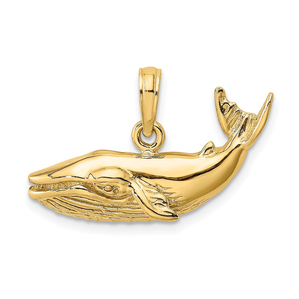 Gold Polished Whale Pendants