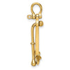 Gold Polished Anchor Pendants