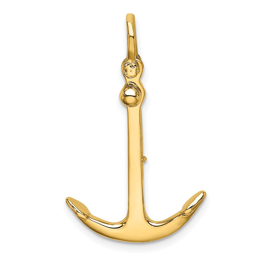Gold Polished Anchor Pendants
