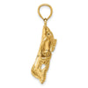 Gold Polished Fish Pendants
