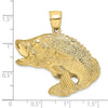 Gold Polished Fish Pendants