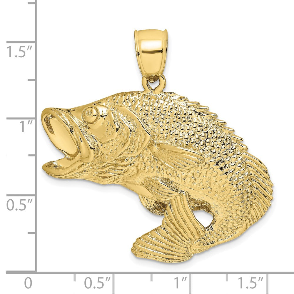 Gold Polished Fish Pendants