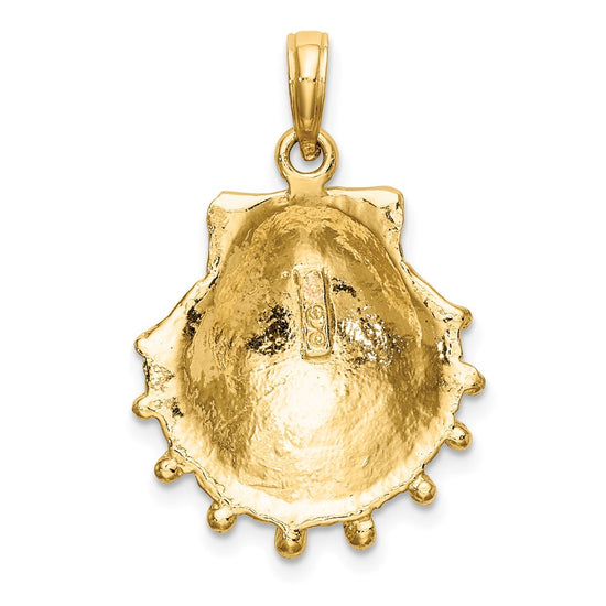 Gold Polished Sea Shell Pendants