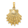 Gold Polished Sea Shell Pendants