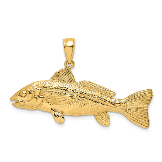 Gold Polished Fish Pendants