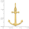 Gold Polished Anchor Pendants