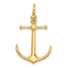 Gold Polished Anchor Pendants