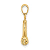 Gold Polished Shackle Link Pendant
