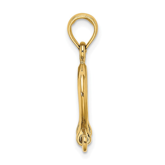 Gold Polished Shackle Link Pendant