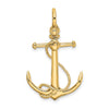 Gold Polished Anchor Pendants