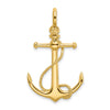 Gold Polished Anchor Pendants