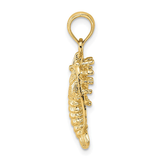 Gold Polished Lobster Pendants