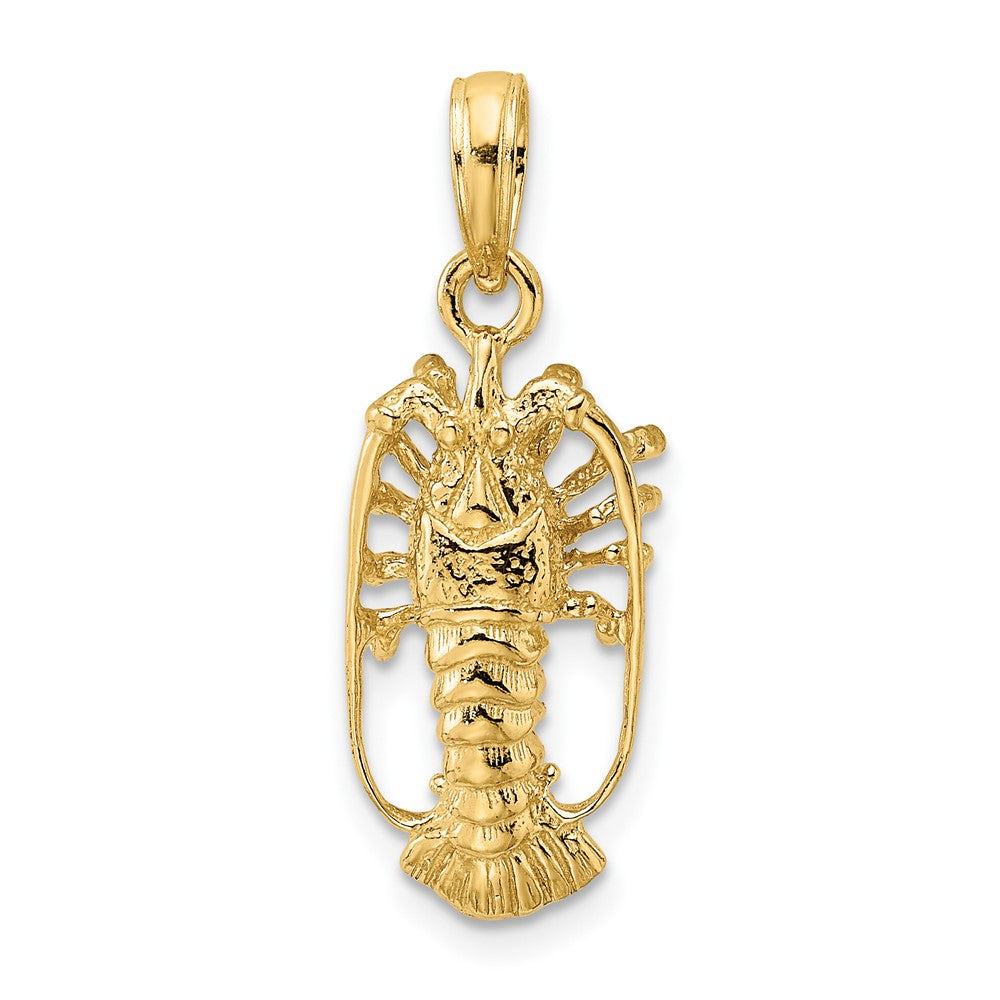 Gold Polished Lobster Pendants