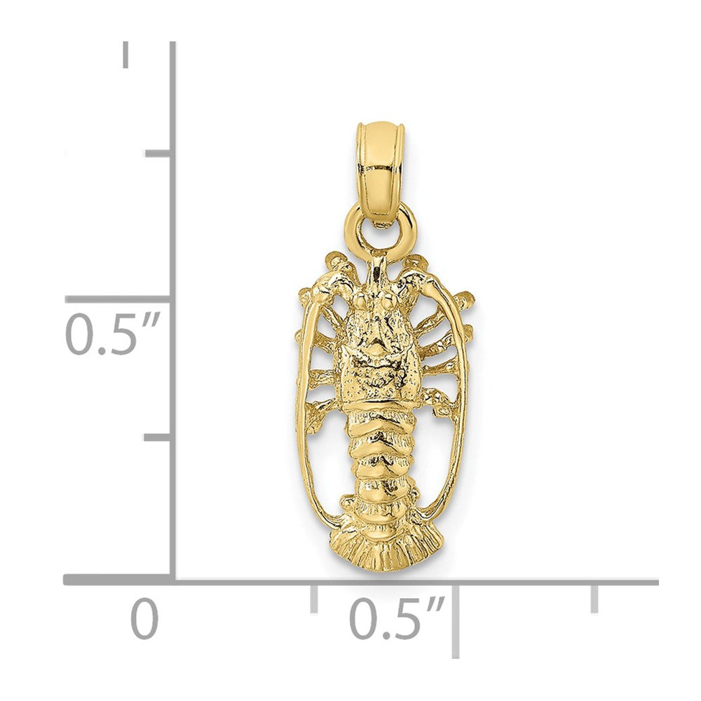 Gold Polished Lobster Pendants