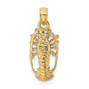 Gold Polished Lobster Pendants