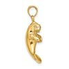 Gold Polished Manatee Pendants