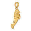 Gold Polished Manatee Pendants