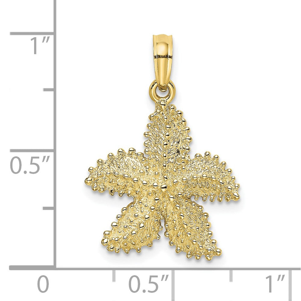 Gold Polished Starfish Pendants