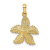 Gold Polished Starfish Pendants
