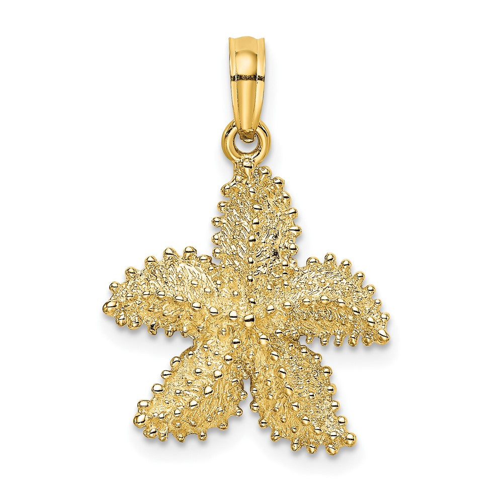 Gold Polished Starfish Pendants