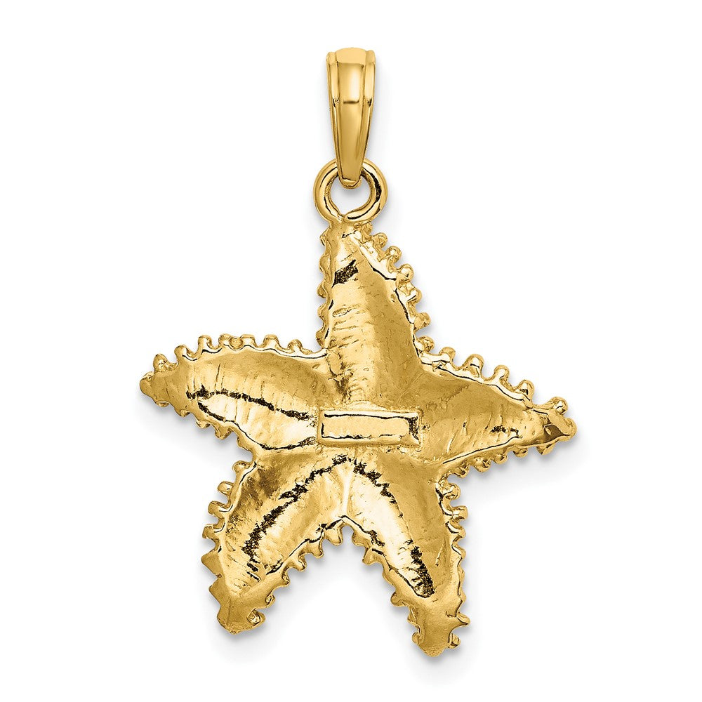 Gold Polished Starfish Pendants