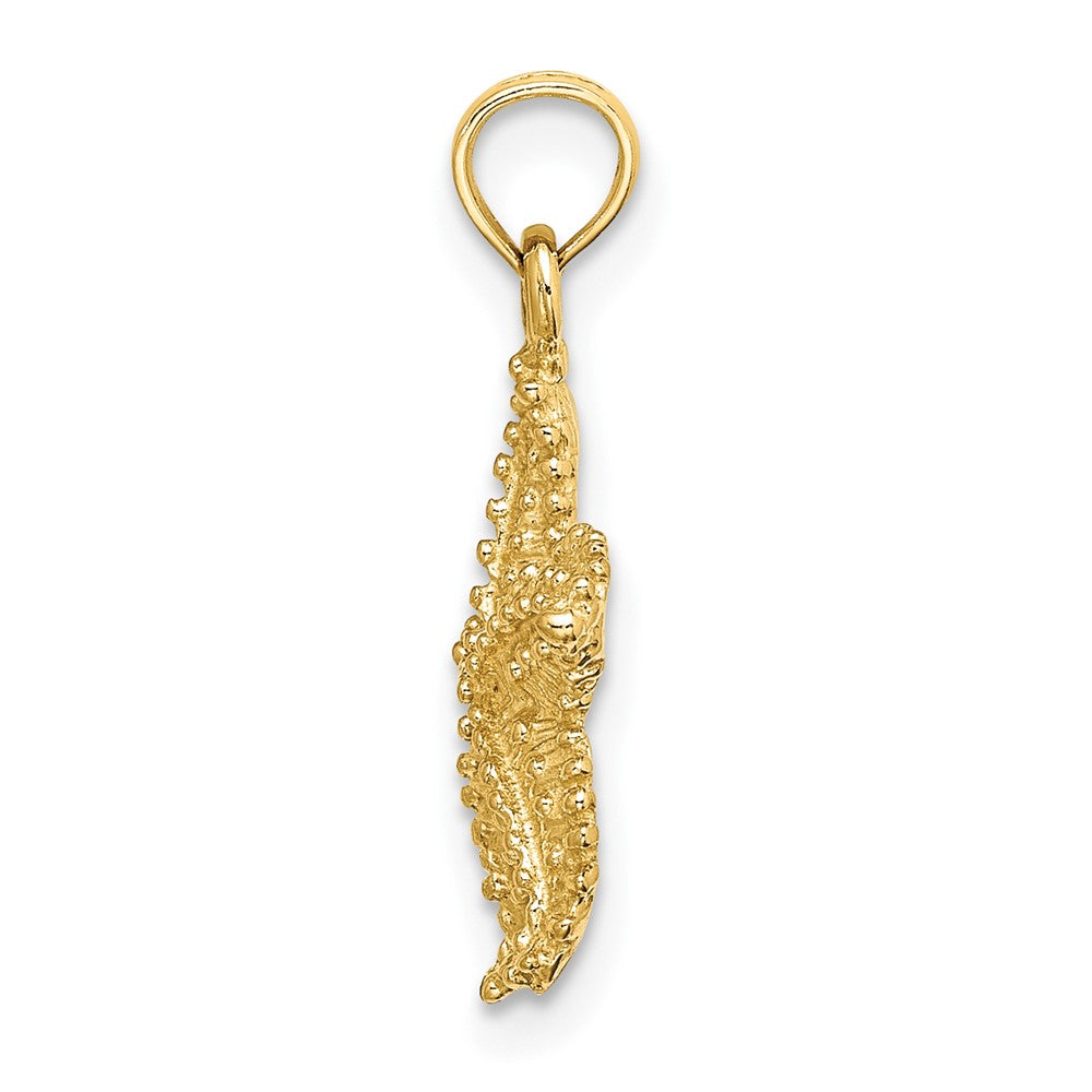 Gold Polished Starfish Pendants