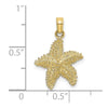 Gold Polished Starfish Pendants