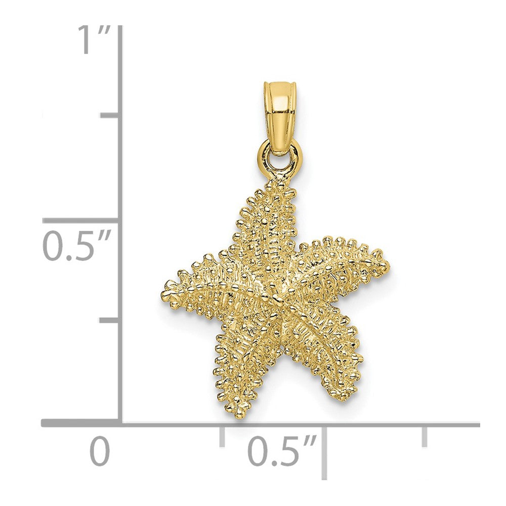 Gold Polished Starfish Pendants