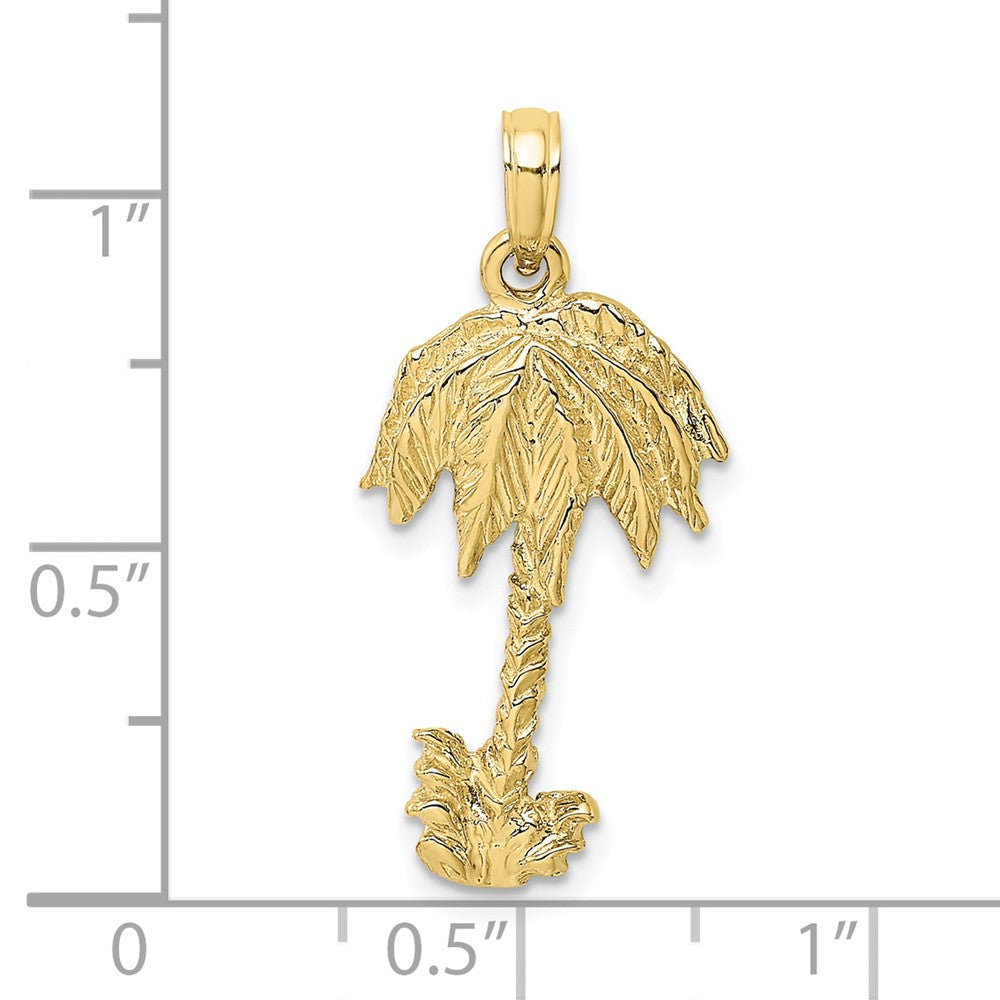 Gold Polished Palm Tree Pendants