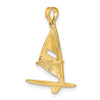 Gold Polished Sailboat Pendant
