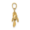 Gold Polished Manatee Pendants