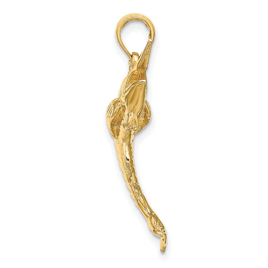 Gold Polished Shark Pendants