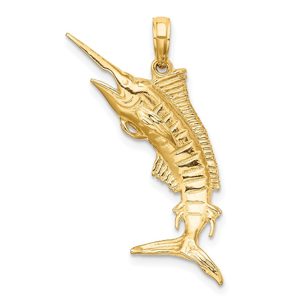 Gold Polished Shark Pendants