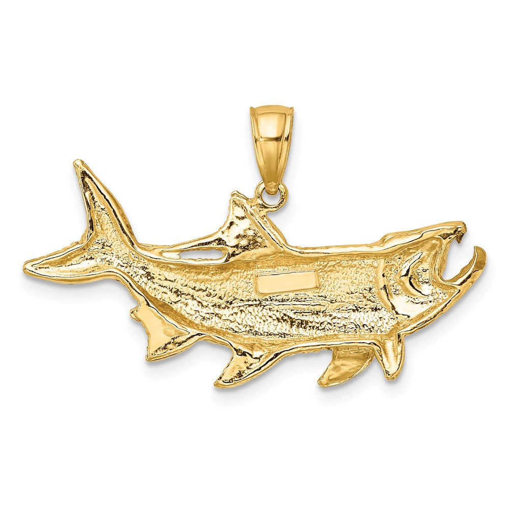 Gold Polished Fish Pendants