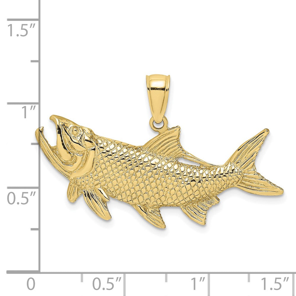 Gold Polished Fish Pendants