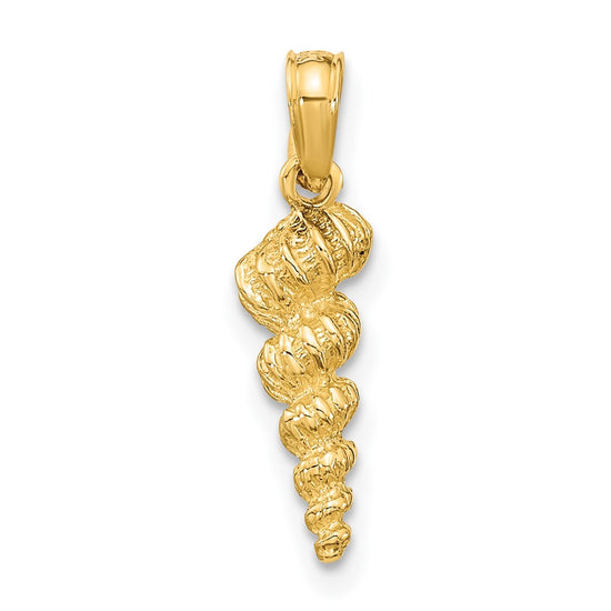 Gold Polished Sea Shell Pendants