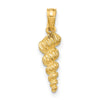 Gold Polished Sea Shell Pendants