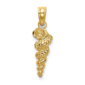 Gold Polished Sea Shell Pendants