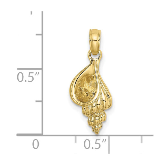 Gold Polished Sea Shell Pendants
