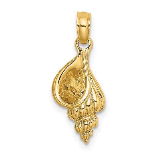 Gold Polished Sea Shell Pendants