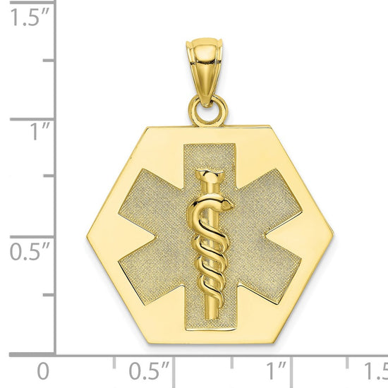 Gold Polished Medical Pendants