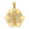 Gold Polished Medical Pendants