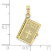 10K 3-D Moveable Pages Holy Bible w/ Lords Prayer Charm