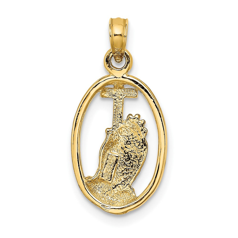 Gold Praying Hands Pendants