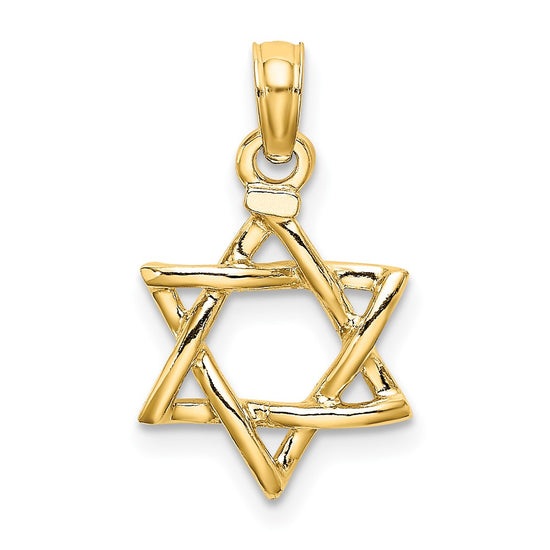 Gold Star of David Pendants