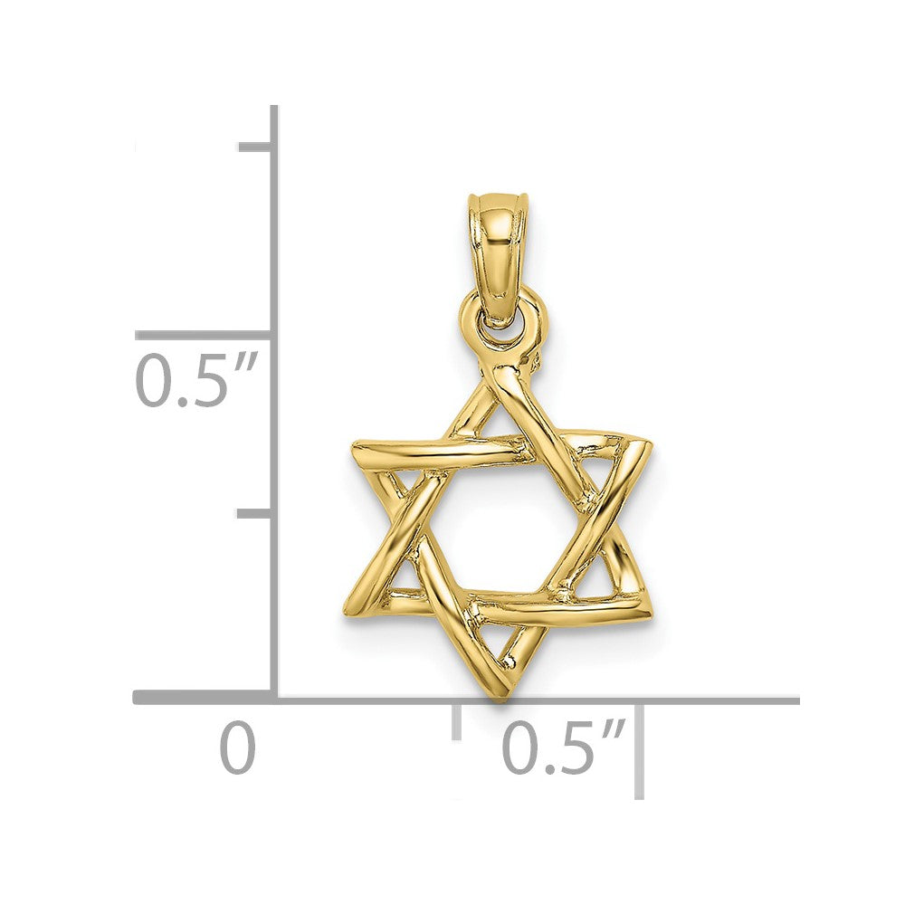 Gold Star of David Pendants