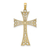 10K Polished Celtic Knot Cross Charm