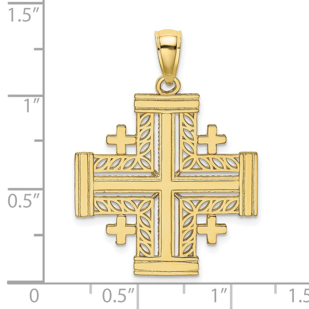 Gold Jerusalem Cross Pendants